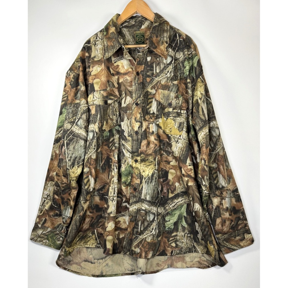 Vintage Oversize Outfitters Advantage Timber Camo Shirt Jacket Mens 4X USA Made